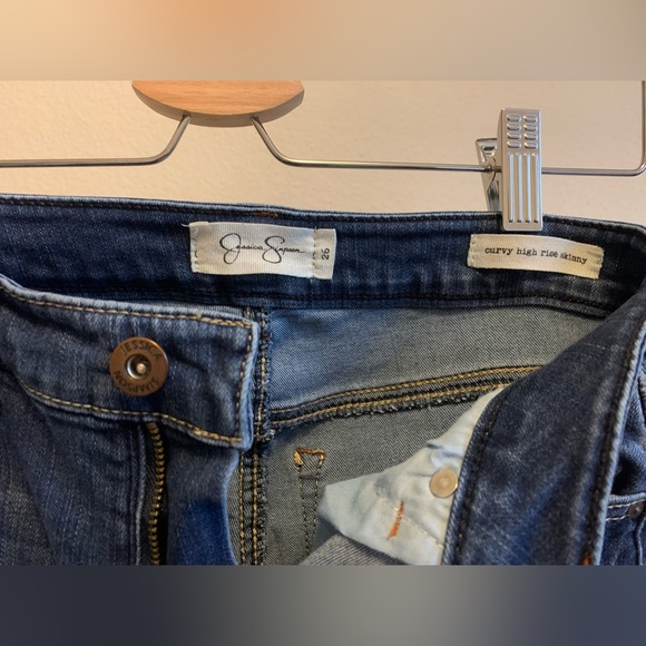 Women’s Jessica Simpson Curvy High Rise High-Waisted Denim Skinny Jeans 26 - Picture 3 of 5